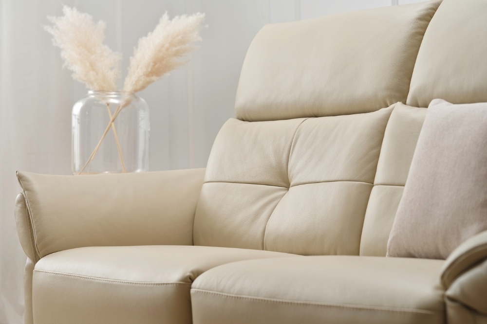 Canapé cuir blanc Ameublier