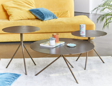 Arrondissez les angles au salon avec une table basse ronde !