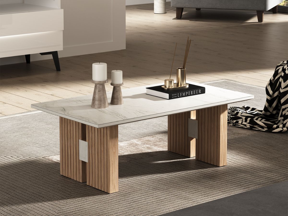 La table basse céramique : la touche design de votre salon