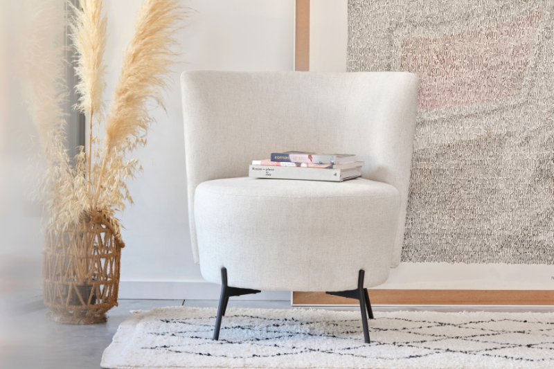 Fauteuil blanc BOLERO