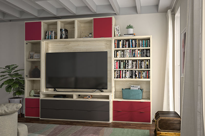 Meuble tv composable MANHATTAN