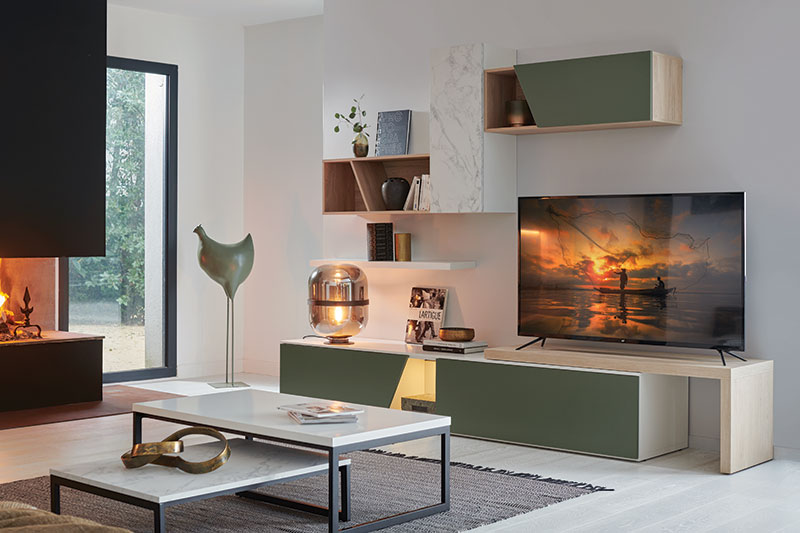 Meuble TV murale OBLIK